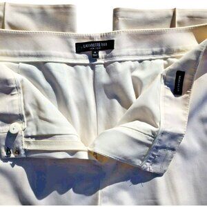 Lafayette 148 Pants 8 | White Wide Leg | 34" Inseam | Tailored Trousers